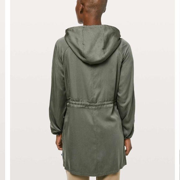 Lululemon City Stroll Trench Coat Sz 10 - Picture 4 of 14